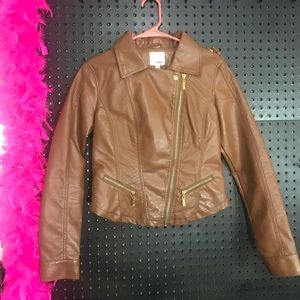 Brown leather jacket 🧥